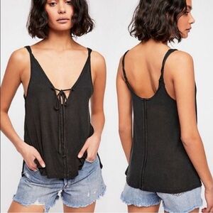 Free People We the Free Scarlett Ribbed Tank Top S